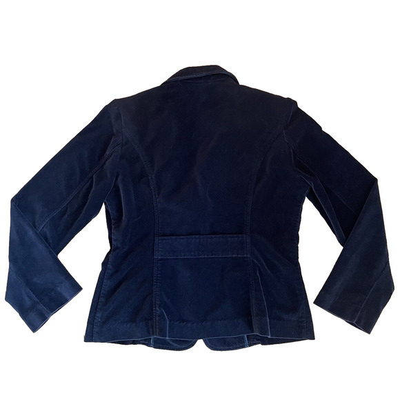 Vintage Womens Blazer Suit Jacket Black Velvet Sz S Lined Office Whimsigoth Boho - Picture 2 of 9